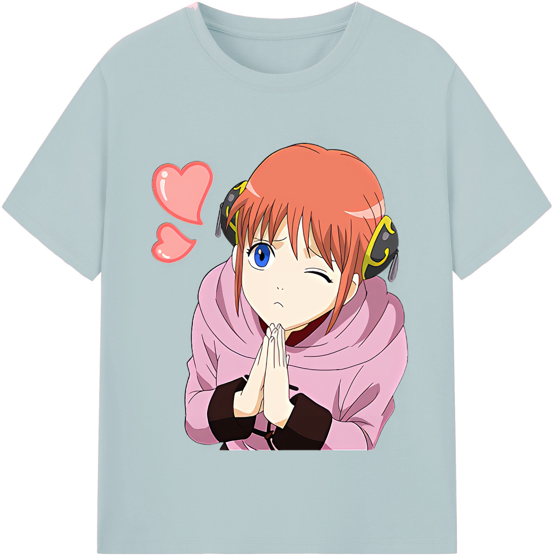 ぎんたま 坂田銀時（さかたぎんとき） 神楽 志村新八（しむら しんぱち） GINTAMA Sakata Gintoki Kagura Shimura Shinpachi 綿100％半袖Tシャツ（フロントプリント）